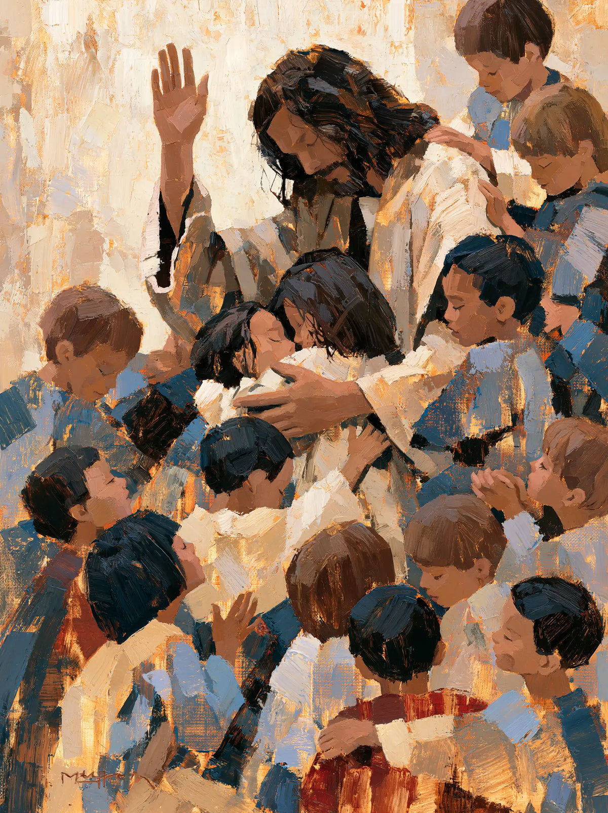 Jesus and the Children - Expressionist · Portrait n° 10