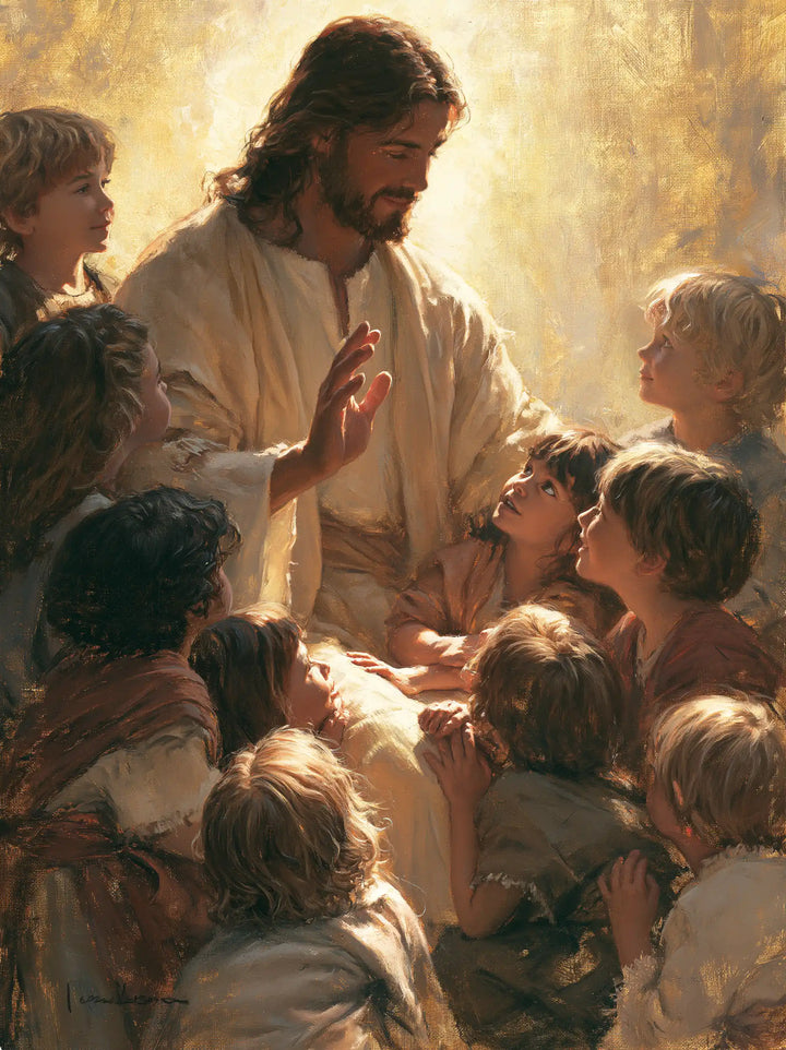 Jesus and the Children - Sacred Gold · Portrait n° 9