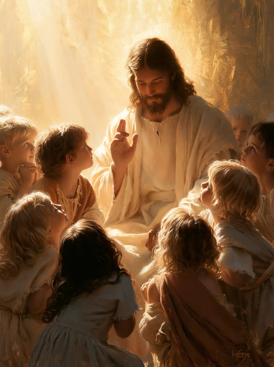 Jesus and the Children - Sacred Gold · Portrait n° 11