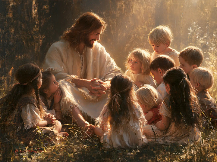 Jesus and the Children - Innocence as a Sacred Symbol · Landscape n° 1