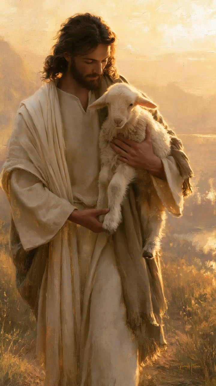 Jesus and the Lamb - Biblical Cinema · Portrait n° 1