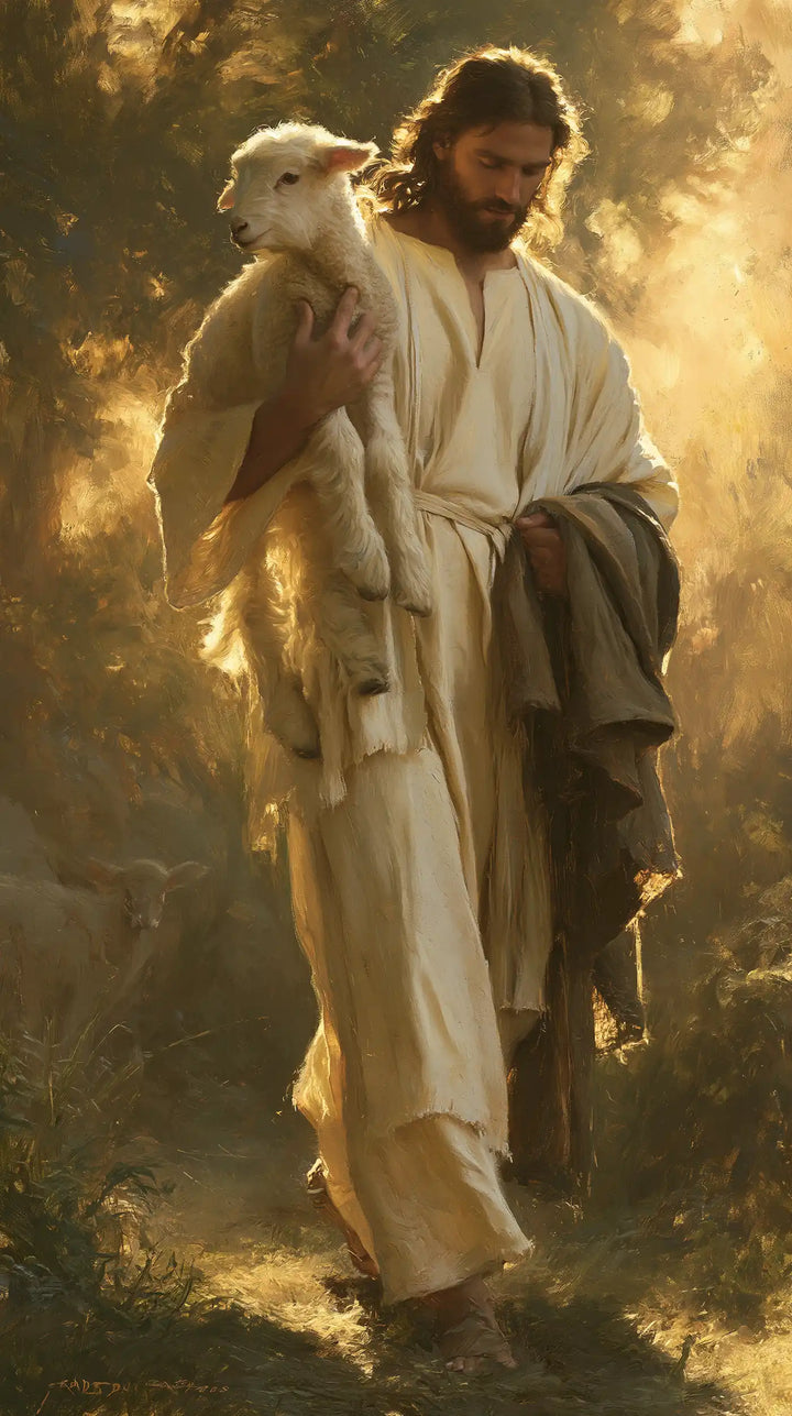 Jesus and the Lamb - Biblical Cinema · Portrait n° 4