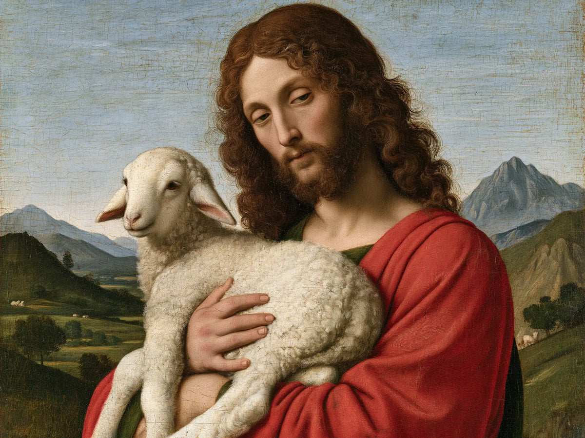 Jesus and the Lamb — Trust Turned Toward the Sky