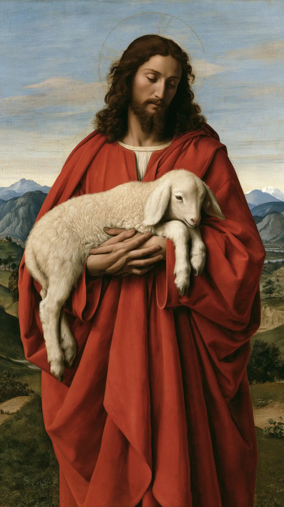 Jesus and the Lamb - Florentine Renaissance · Portrait n° 5