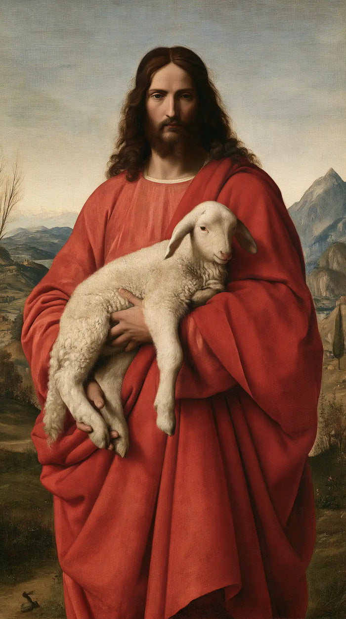 Jesus and the Lamb - Florentine Renaissance · Portrait n° 6