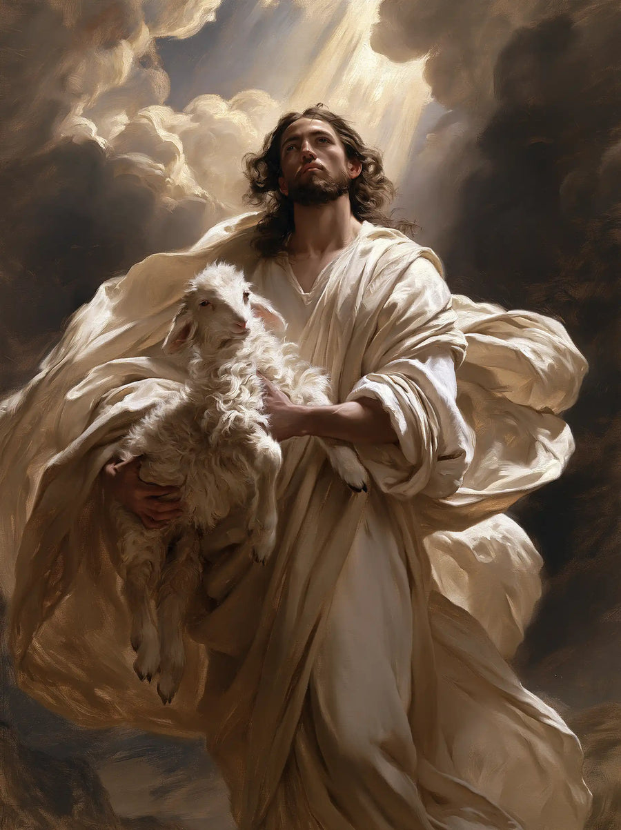 Jesus and the Lamb - Theatrical Baroque · Portrait n° 13