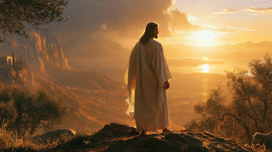 Jesus at Sunset - Sacred Silence · Landscape n° 8