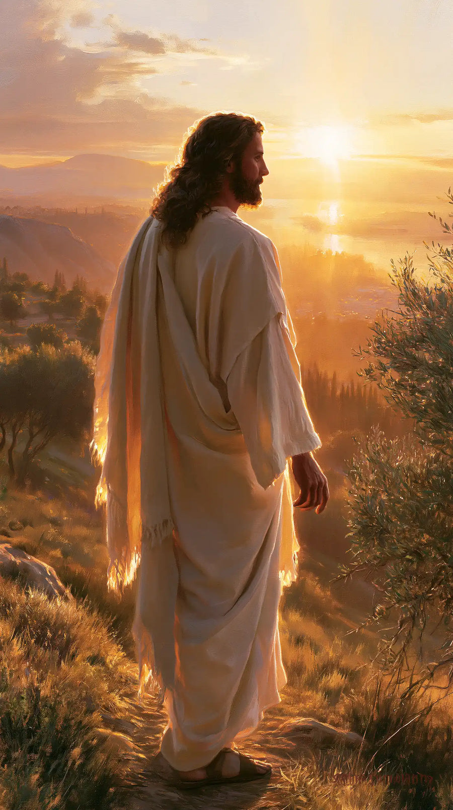 Jesus at Sunset - Sacred Silence · Portrait n° 11