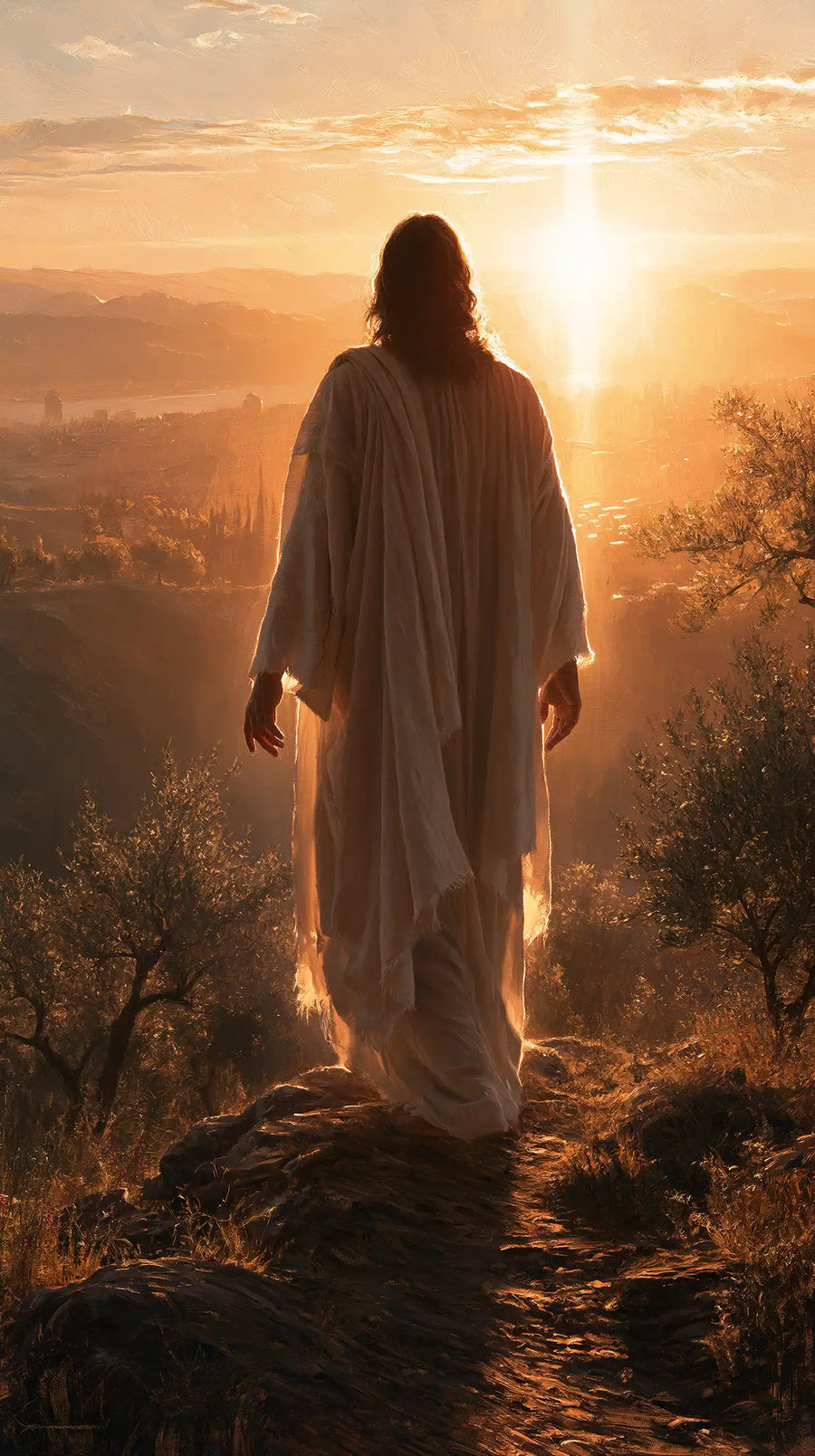 Jesus at Sunset - Sacred Silence · Portrait n° 12