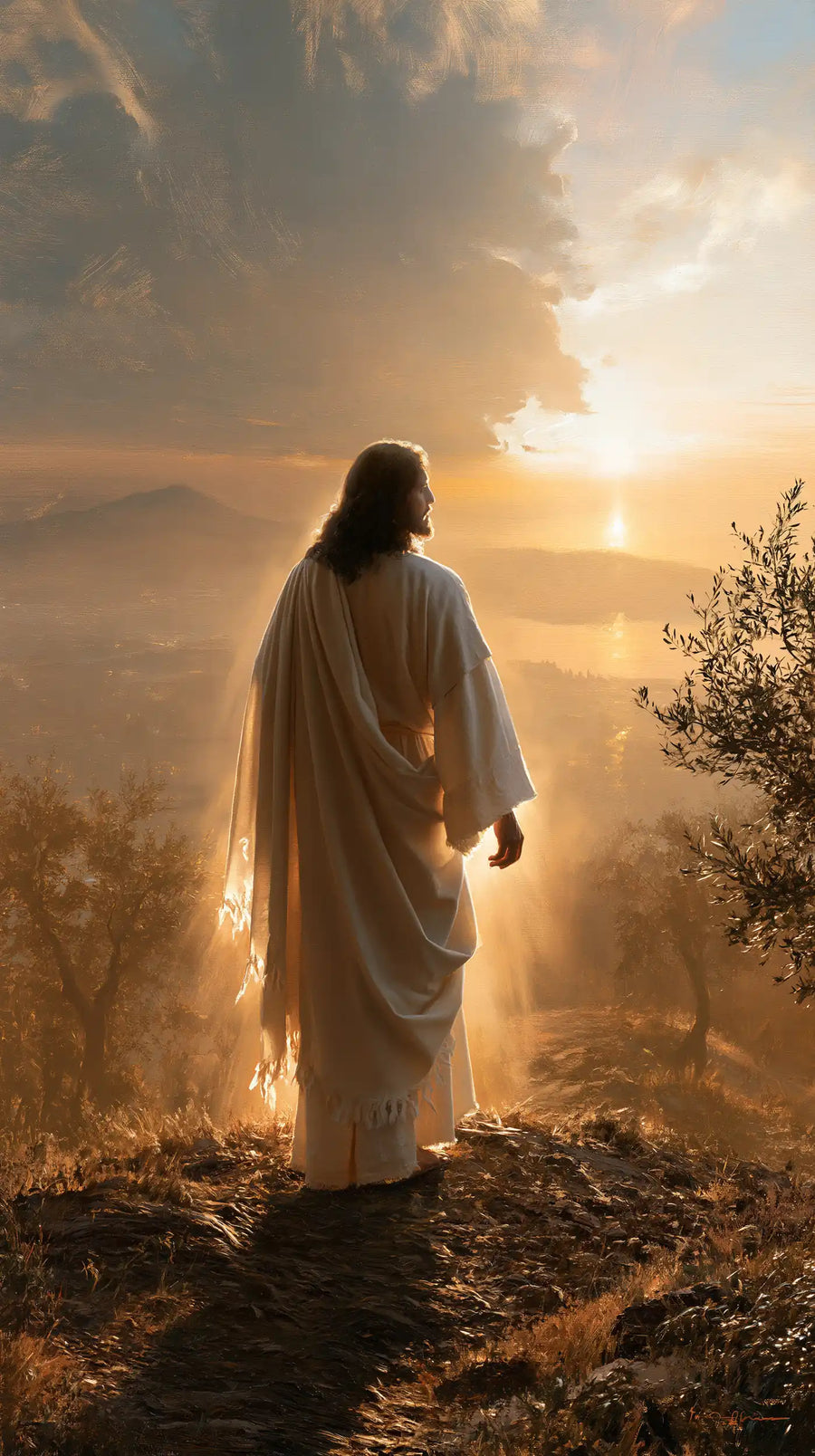 Jesus at Sunset - Sacred Silence · Portrait n° 13