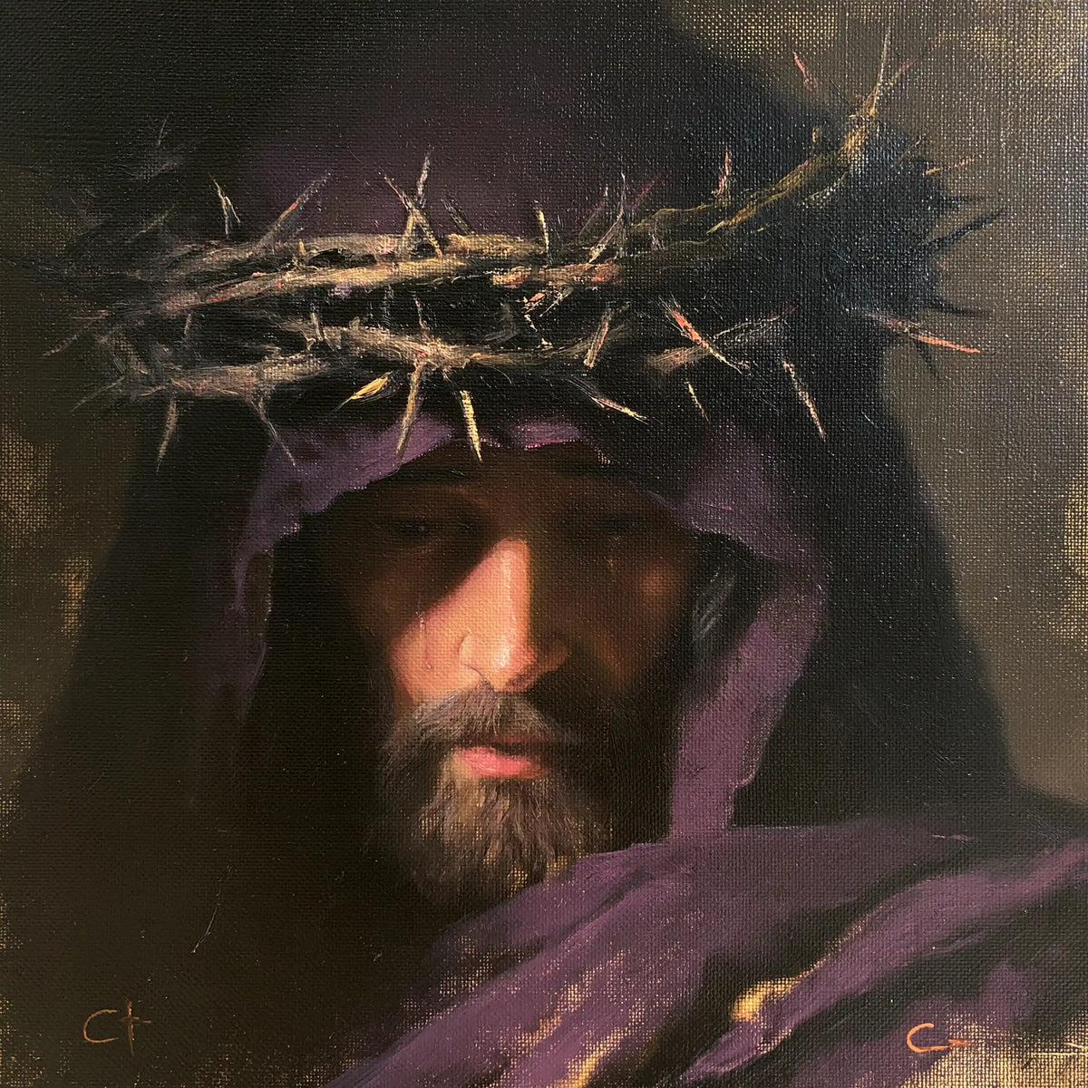 Jesus Crowned with Thorns — Shadow beneath the Hood’s Edge