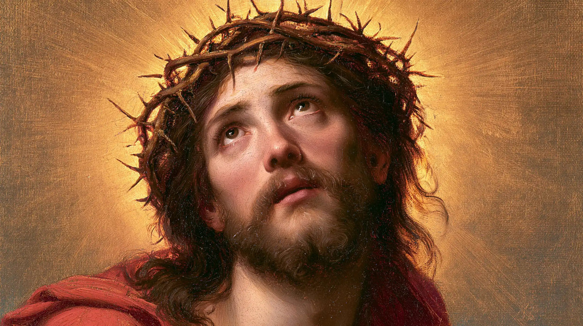 Jesus Crowned with Thorns — The Slanting Gaze in Golden Rays