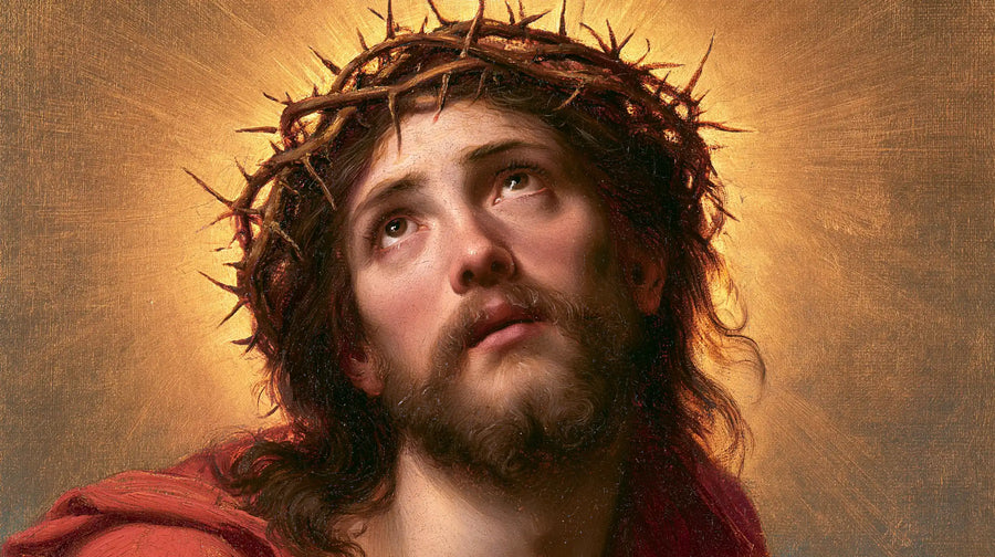 Jesus Crowned with Thorns — The Slanting Gaze in Golden Rays