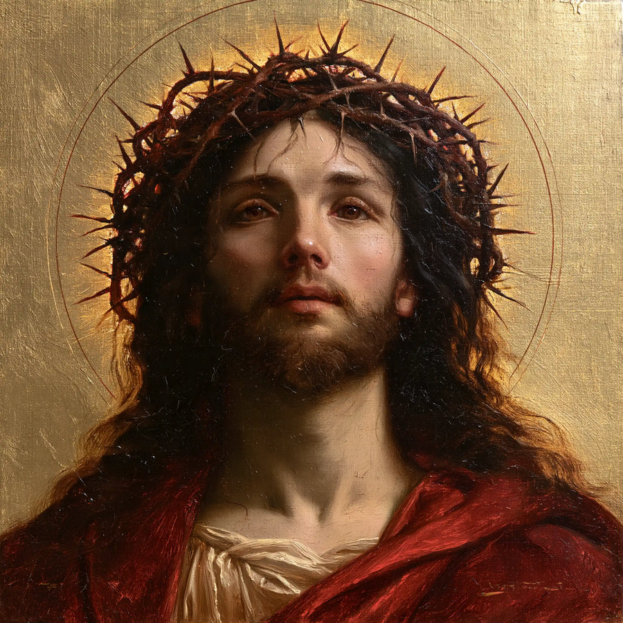 Jesus Crowned with Thorns — The Tied Collar in the Golden Circle