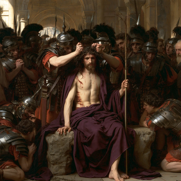 Jesus Crowned with Thorns — The Crowned Christ before the Gathering Crowd