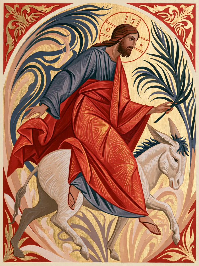 Jesus Enters Jerusalem – Sacred Art Nouveau · Portrait no. 5