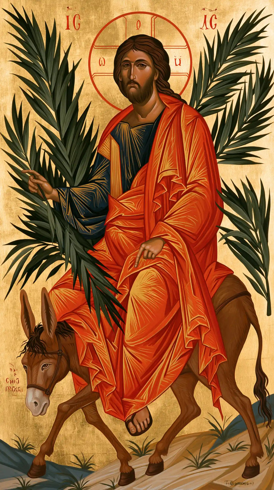 Jesus Enters Jerusalem – Contemporary Byzantine · Portrait no. 4