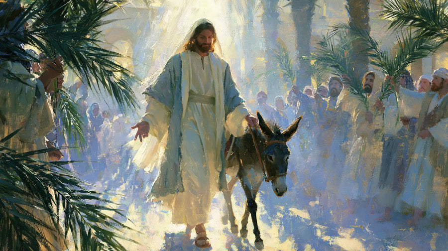 Jesus Enters Jerusalem – Impressionist · Landscape no. 11