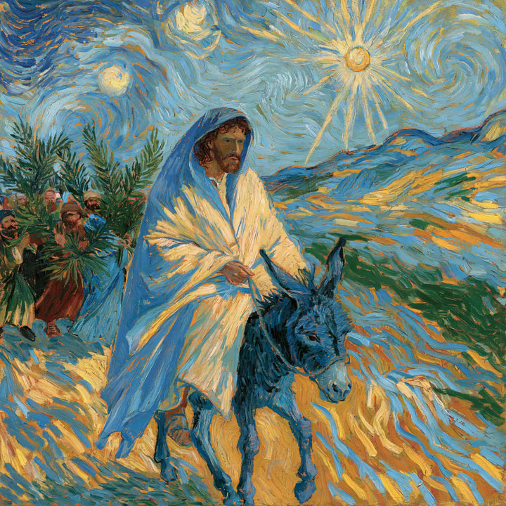 Jesus Enters Jerusalem – Post-Impressionist · Square no. 3