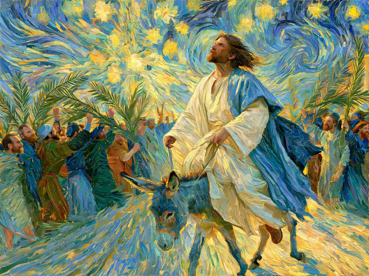 Jesus Enters Jerusalem – Post-Impressionist · Landscape no. 5