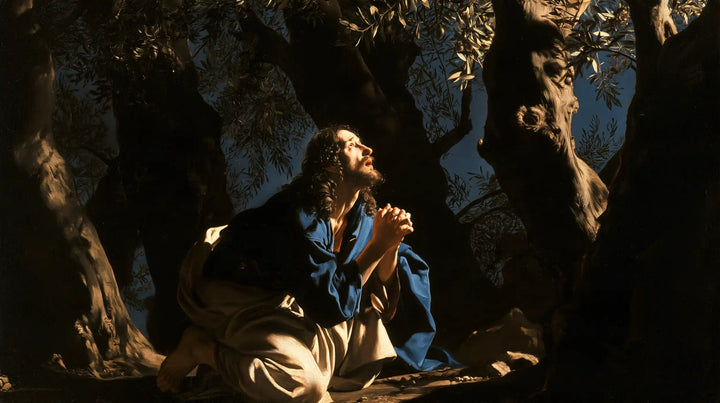 Jesus in Gethsemane - Caravaggio Tenebrism · Landscape n° 12