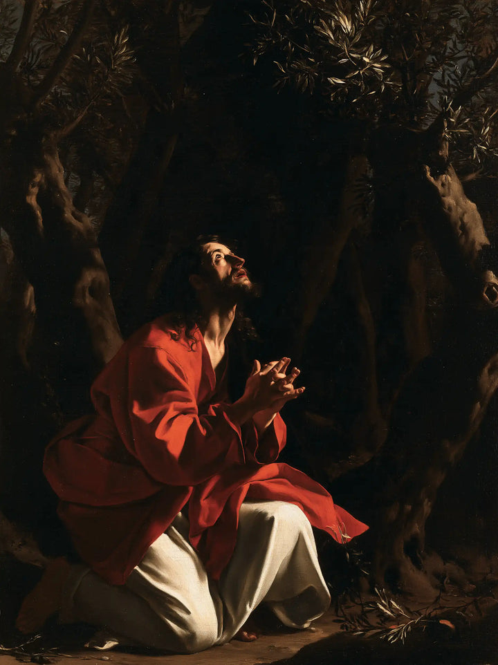 Jesus in Gethsemane - Caravaggio Tenebrism · Portrait n° 8
