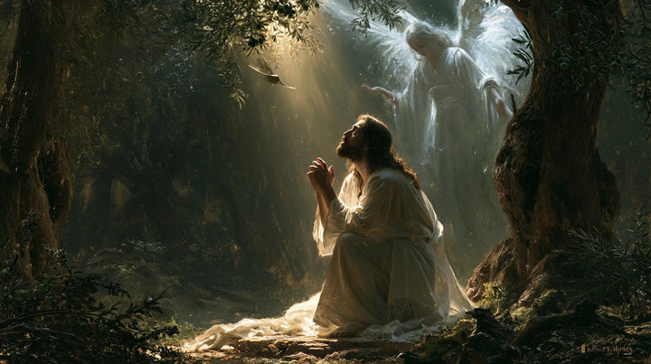 Jesus in Gethsemane — Wings above the Prayer
