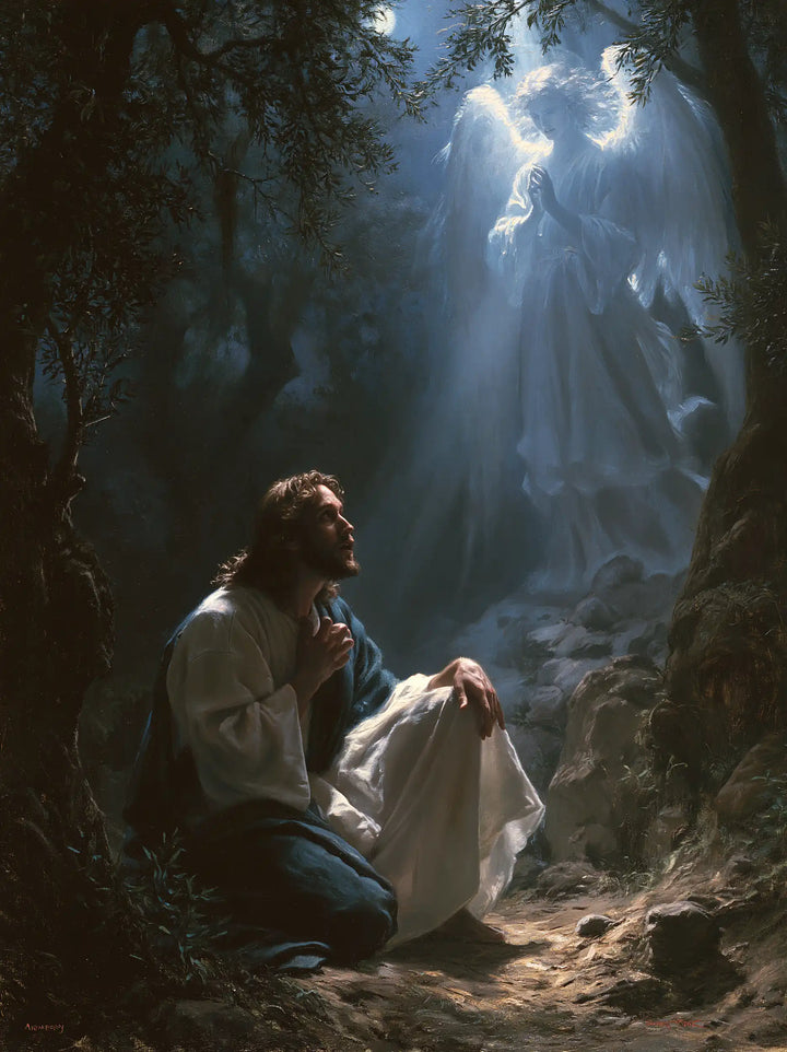 Jesus in Gethsemane - Jesus and the Consoling Angel · Portrait n° 11