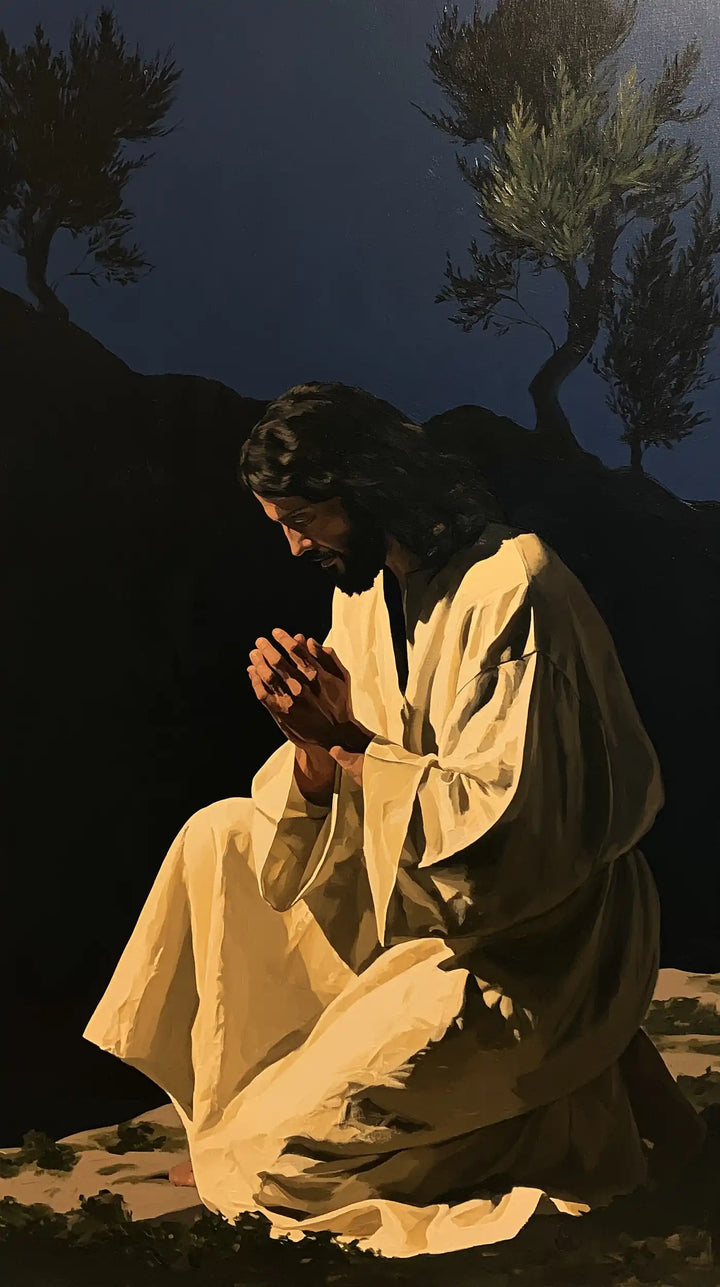 Jesus in Gethsemane - Contemporary Minimalism · Portrait n° 6
