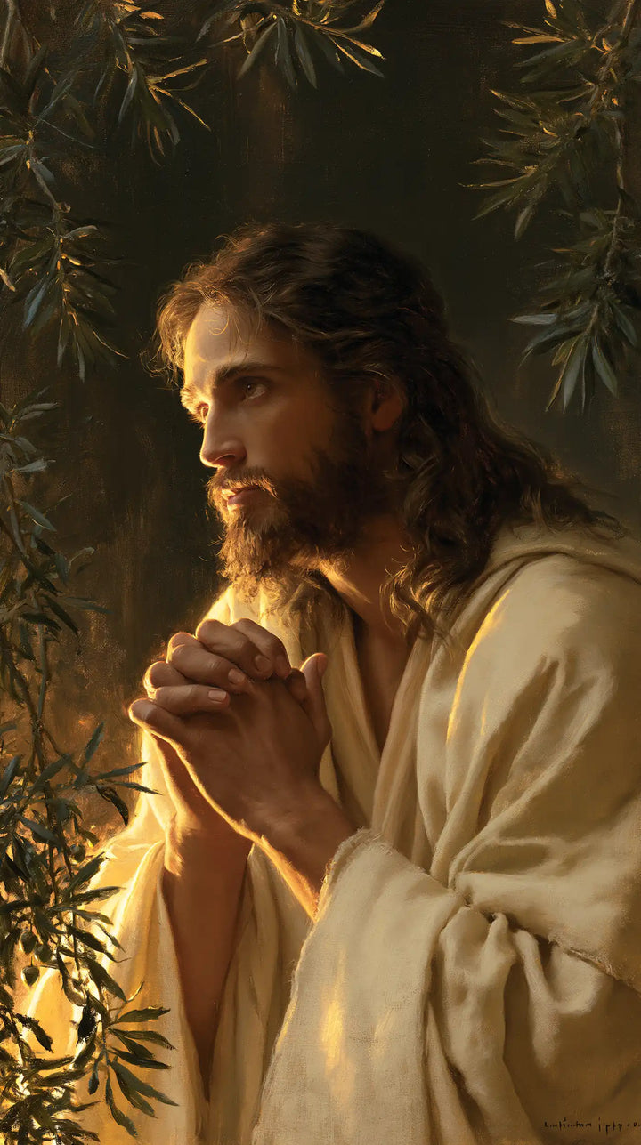 Jesus in Gethsemane — The Face Turned toward the Edge