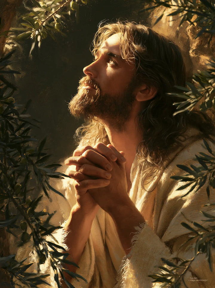 Jesus in Gethsemane - Devotional Portrait of Jesus in Gethsemane · Portrait n° 12