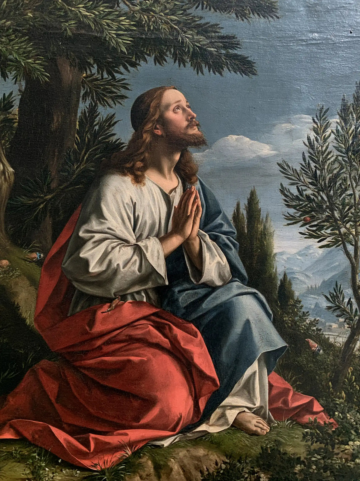 Jesus in Gethsemane — Prayer in Twilight Drapery