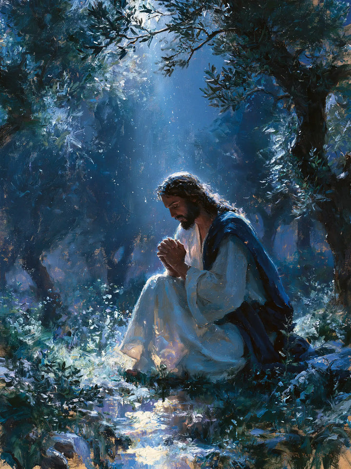 Jesus in Gethsemane — Reverence beside the Silver Path