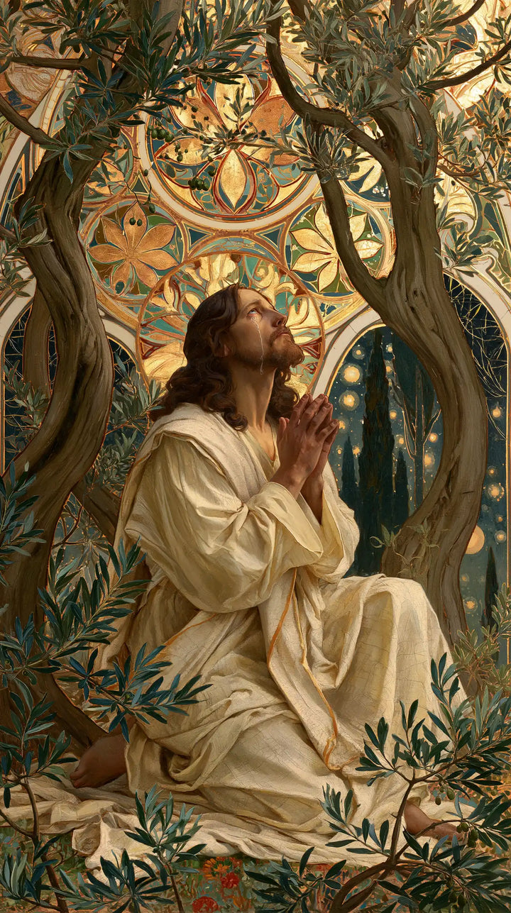 Jesus in Gethsemane — The Gaze toward the Leaf Rosette