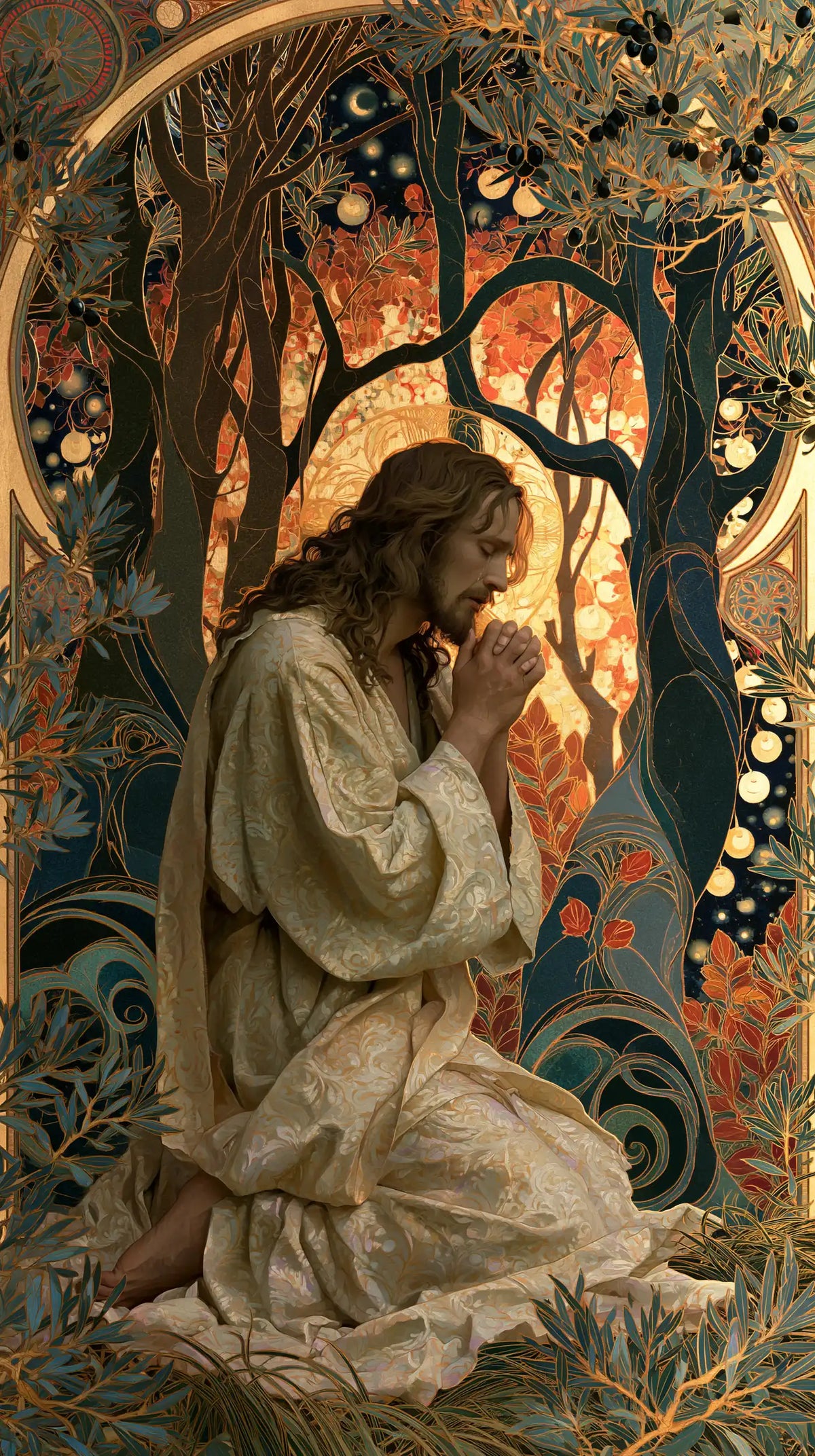 Jesus in Gethsemane — Orison in the Sunset Oval