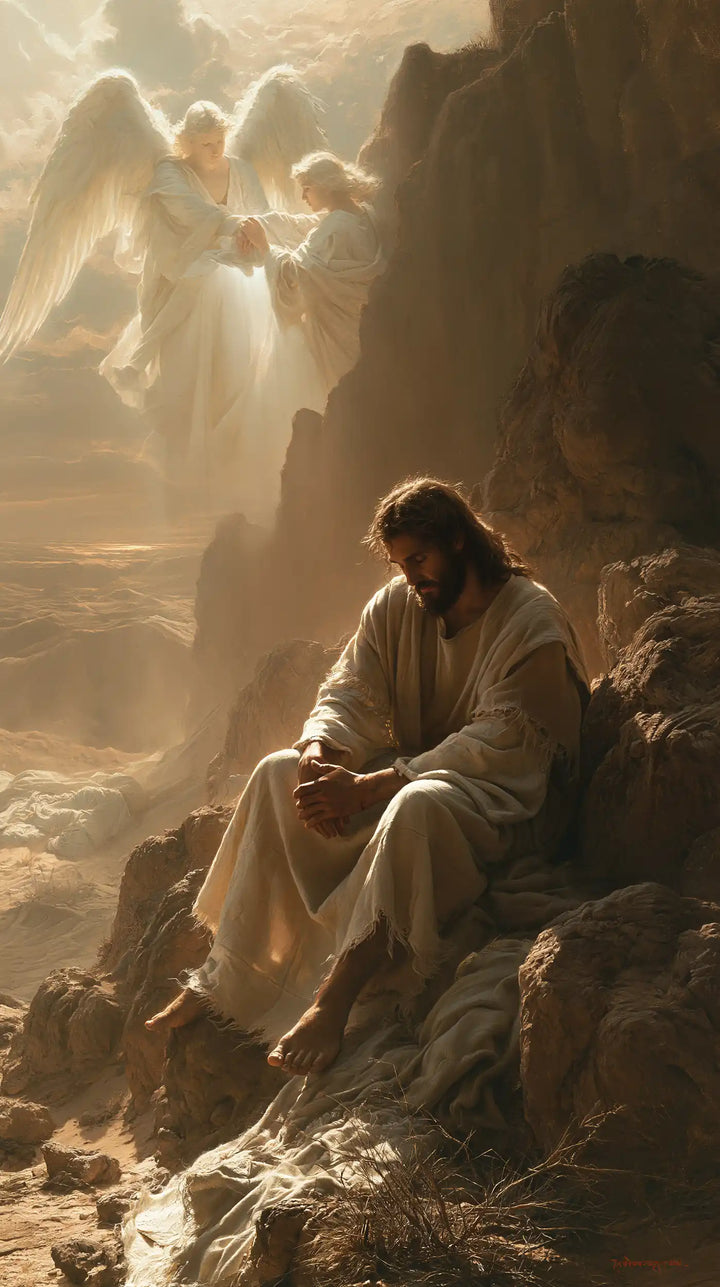 Jesus in the Desert - Angels After the Temptation · Portrait n° 1