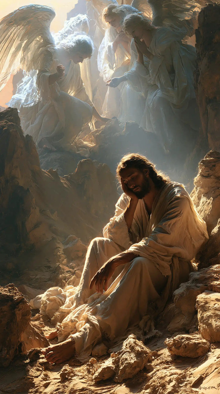 Jesus in the Desert - Angels After the Temptation · Portrait n° 5
