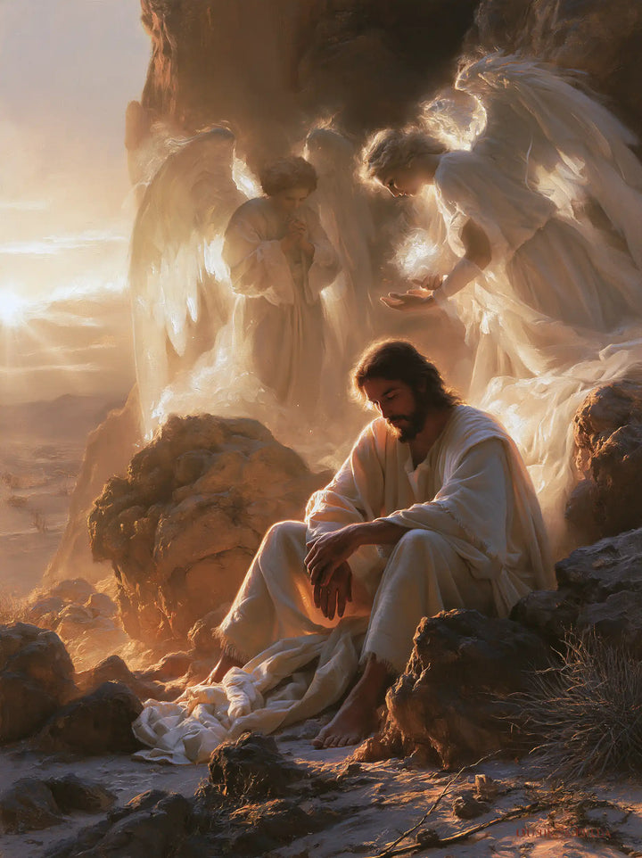 Jesus in the Desert - Angels After the Temptation · Portrait n° 33