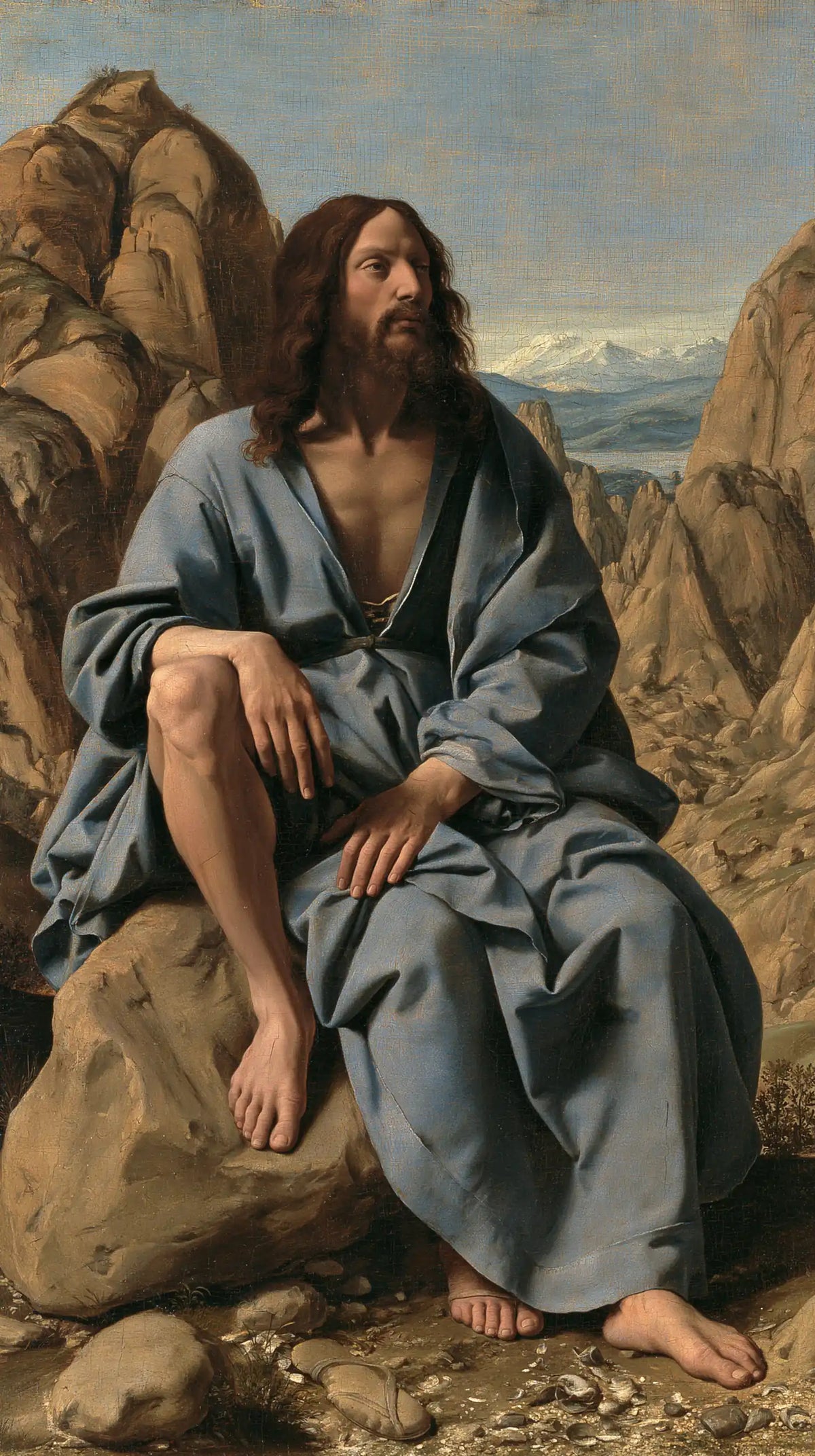 Jesus in the Desert — The Azure Mantle in Waiting