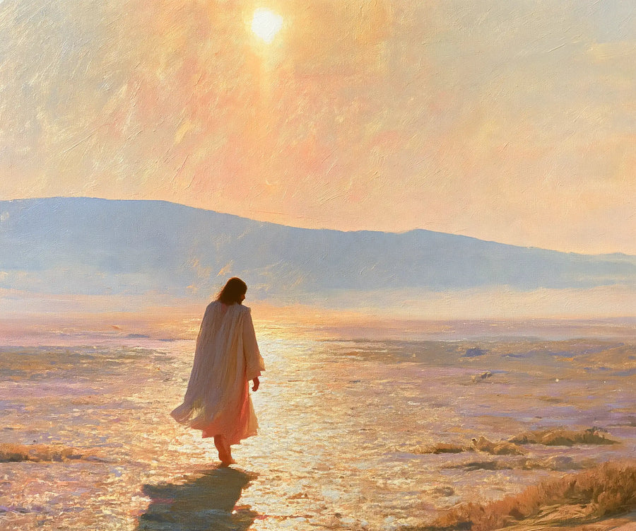 Jesus in the Desert - Impressionist · Landscape n° 1