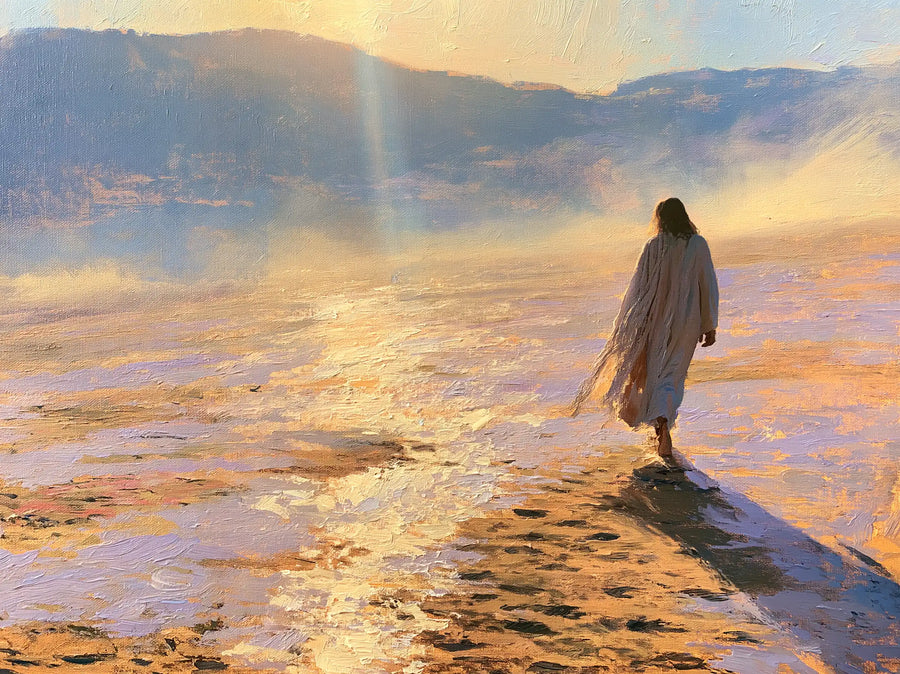 Jesus in the Desert - Impressionist · Landscape n° 7