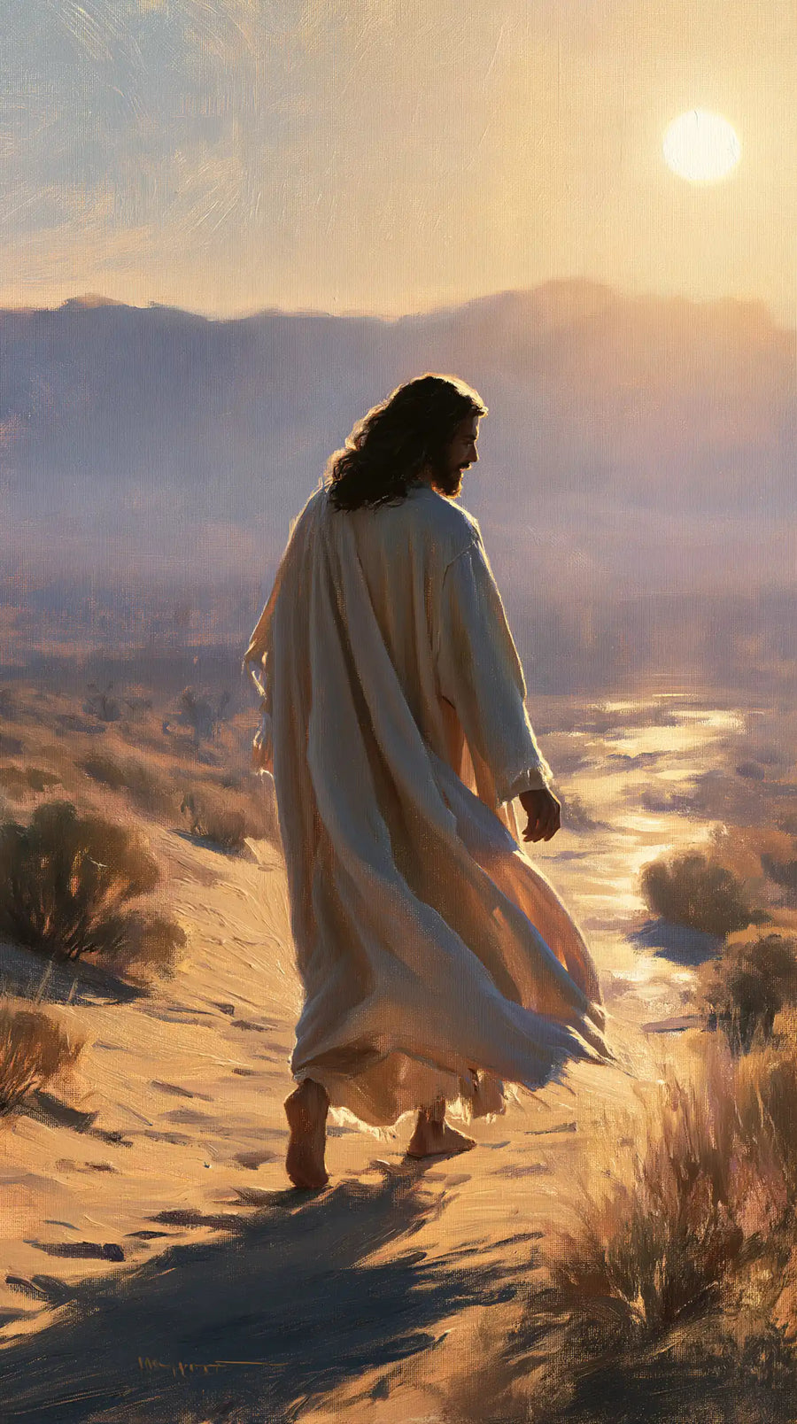 Jesus in the Desert - Impressionist · Portrait n° 8