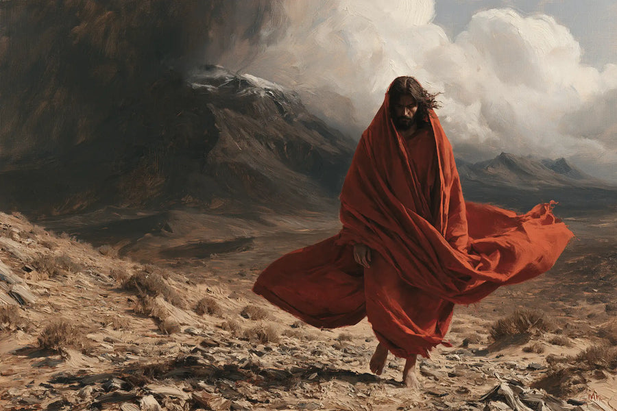 Jesus in the Desert - The Inner Struggle · Landscape n° 10