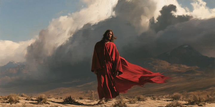 Jesus in the Desert — Crimson in the Great Grey Breath