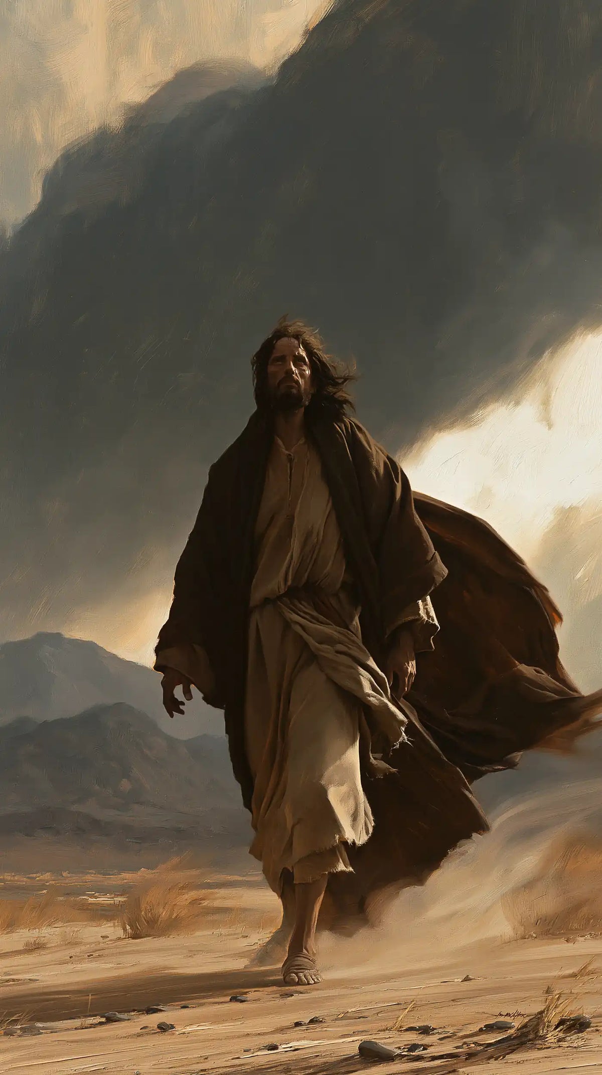 Jesus in the Desert — The Brown Breath of the Dunes