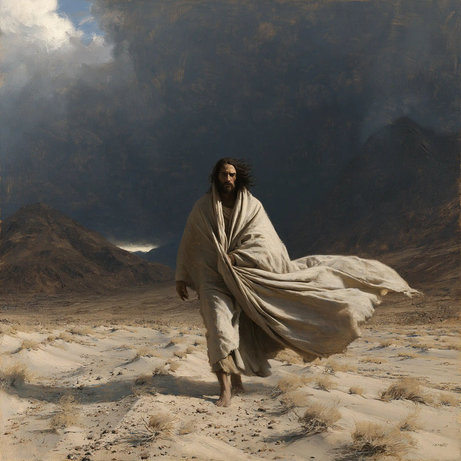 Jesus in the Desert - The Inner Struggle · Square n° 3