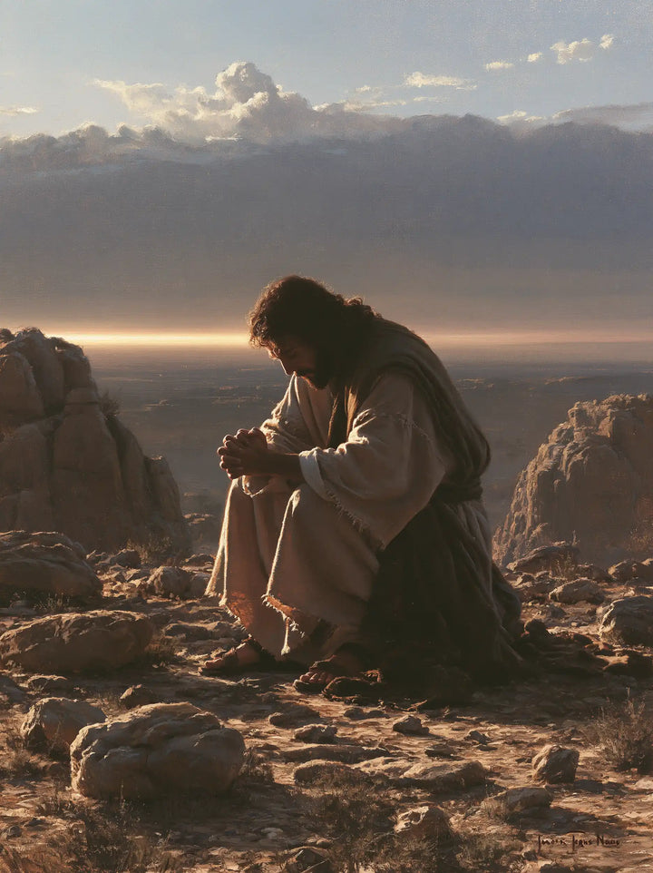 Jesus in the Desert - Jesus in Prayer · Portrait n° 34