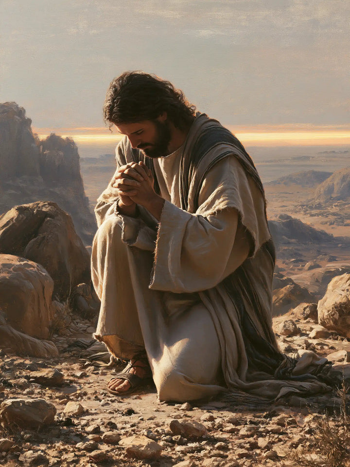 Jesus in the Desert - Jesus in Prayer · Portrait n° 36