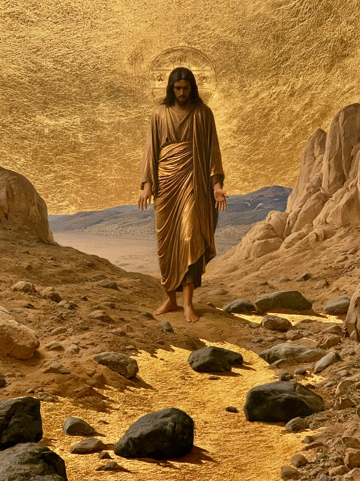 Jesus in the Desert - Sacred Gold · Portrait n° 22