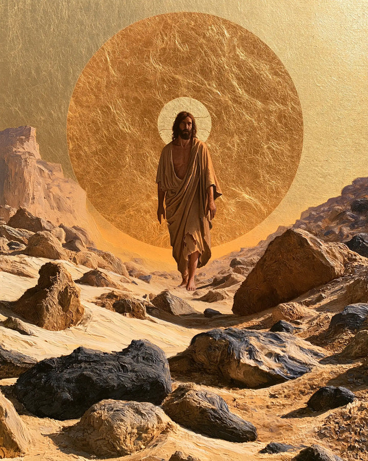 Jesus in the Desert - Sacred Gold · Portrait n° 31